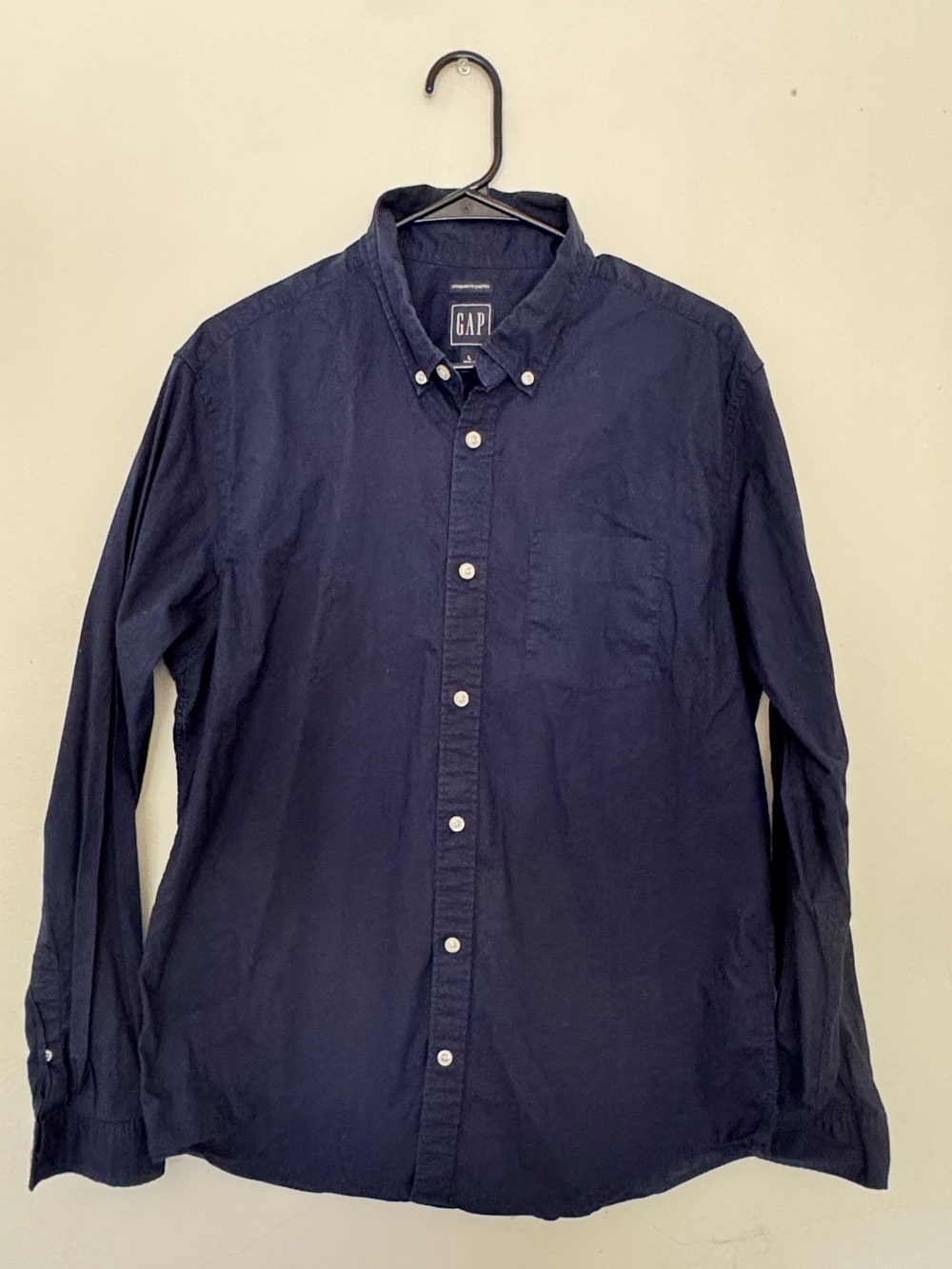 GAP Men's Dark Navy Button-Down Shirt
